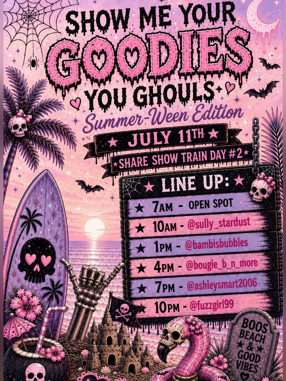 Show Me Your Goodies You Ghouls- Share Show Train 3 Day Event July 10-12th - Picture 3 of 6